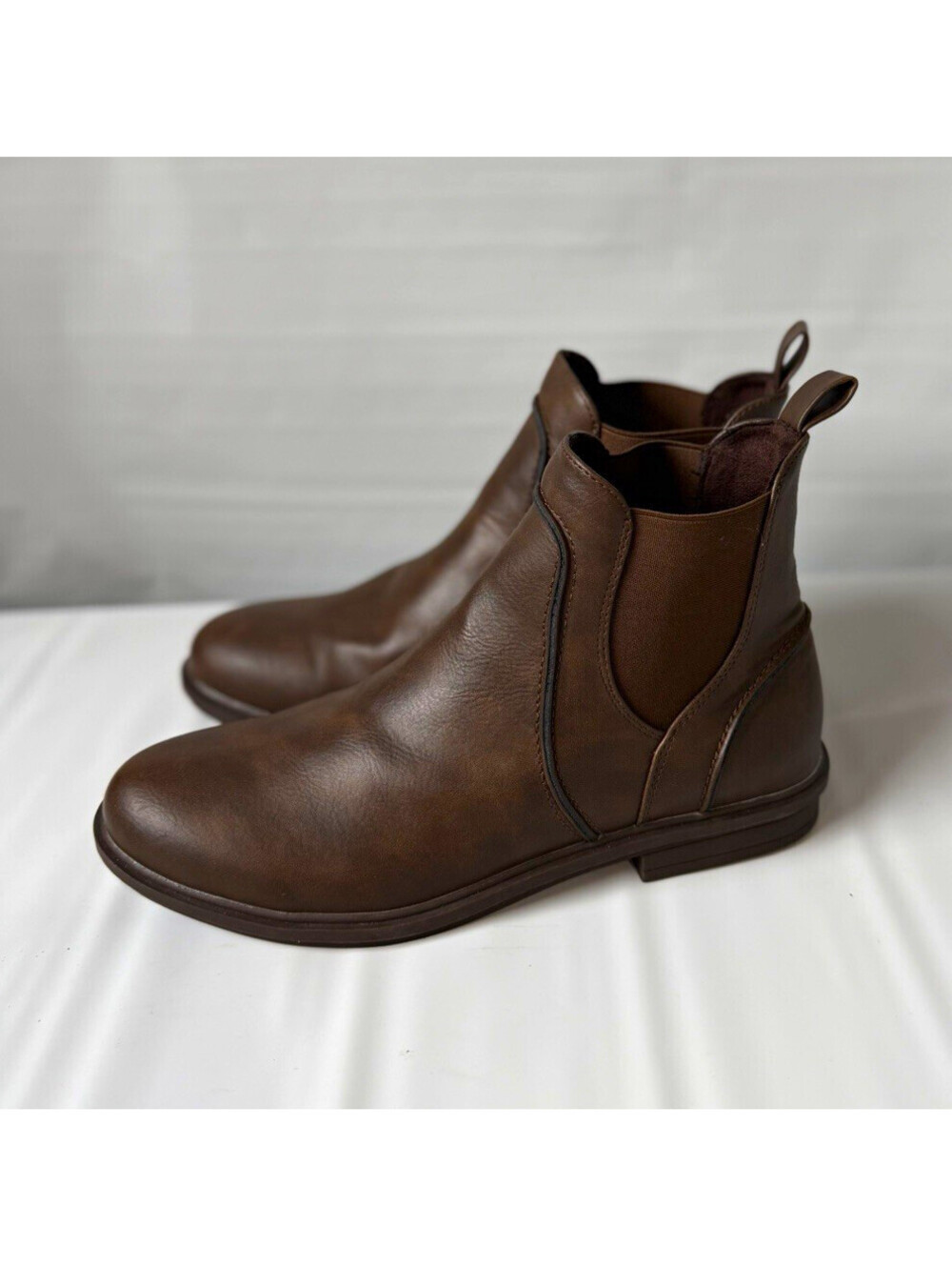 Rocket Dog Women's Brown Leather Chelsea Ankle Boots US 10